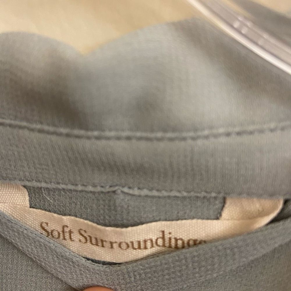 Soft Surrounding Ibiza Sheershirtdress Gray Embro… - image 4